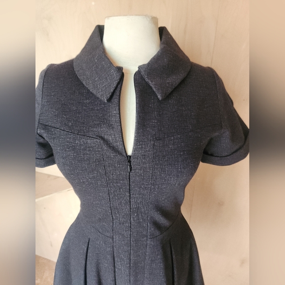 Grey Soft Structured Dress - Picture 5 of 5